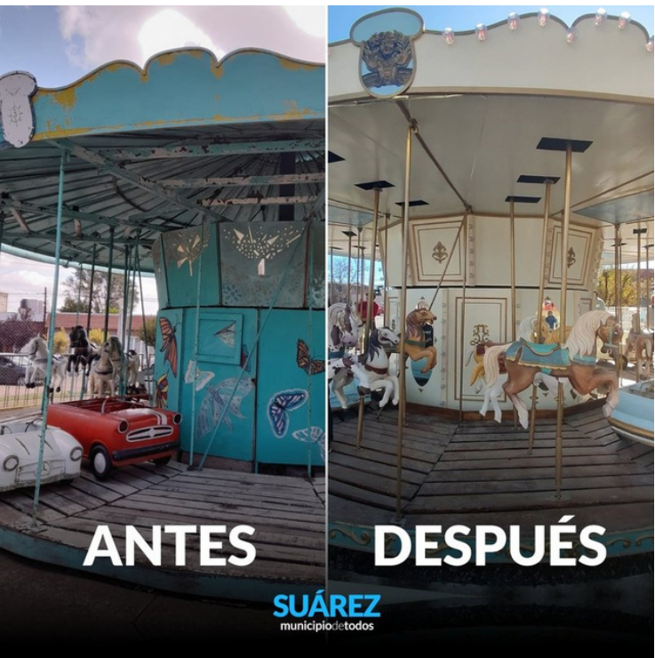 Carrusel de Coronel Suárez — Restauración artística integral